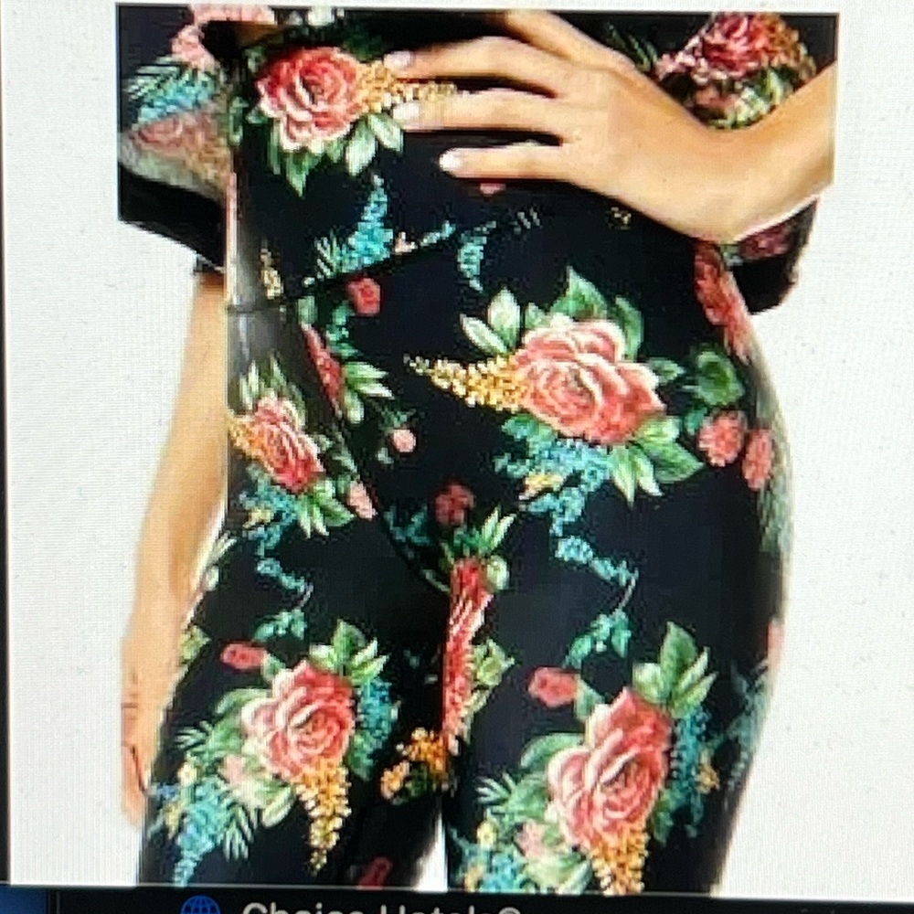 NWOT Alice + Olivia Aaron Floral High Waisted Leggings Sz XS